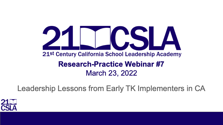 21st CSLA's Research-Practice Webinar image